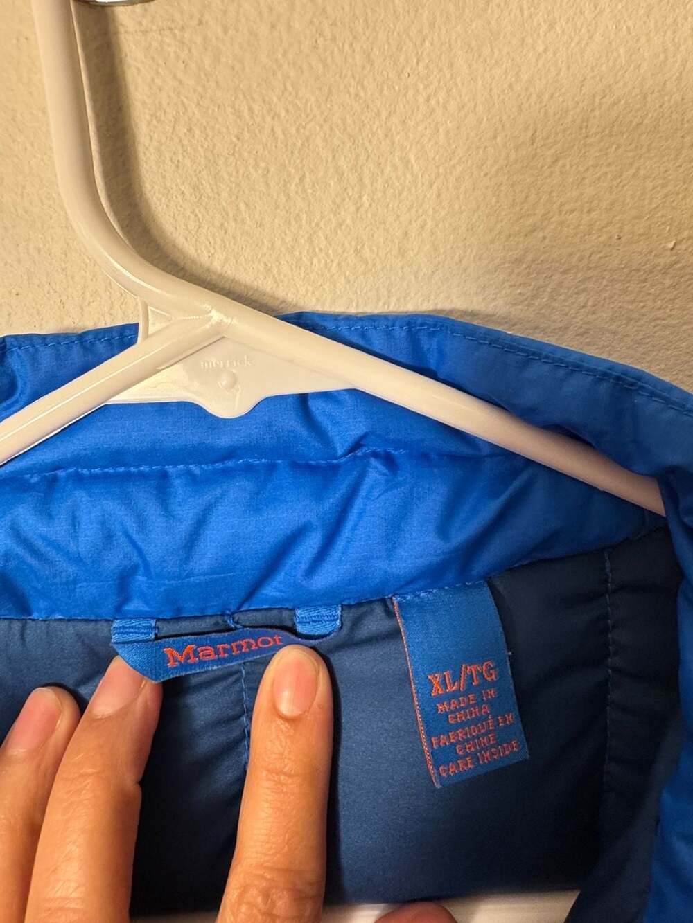 Marmot Youth XL Blue 600-Fill Down Quilted Puffer Jacket - Picture 4 of 4